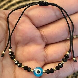 Black Evil Eye Bracelet